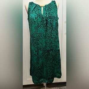 Green & Black Dana Bachman Sleeveless Dress Sz MED